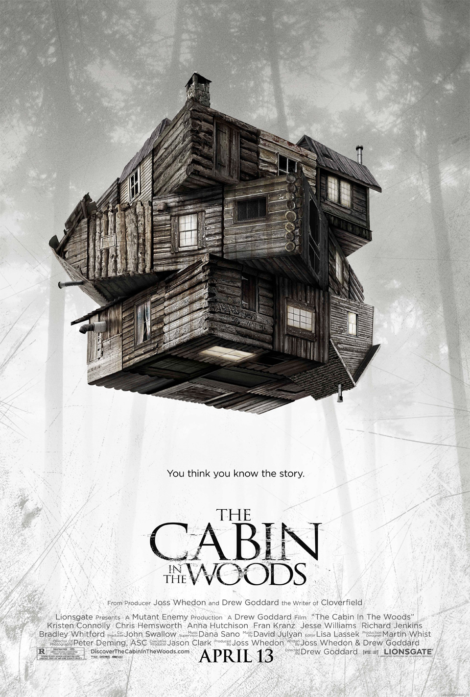 Cabin in the Woods movie poster