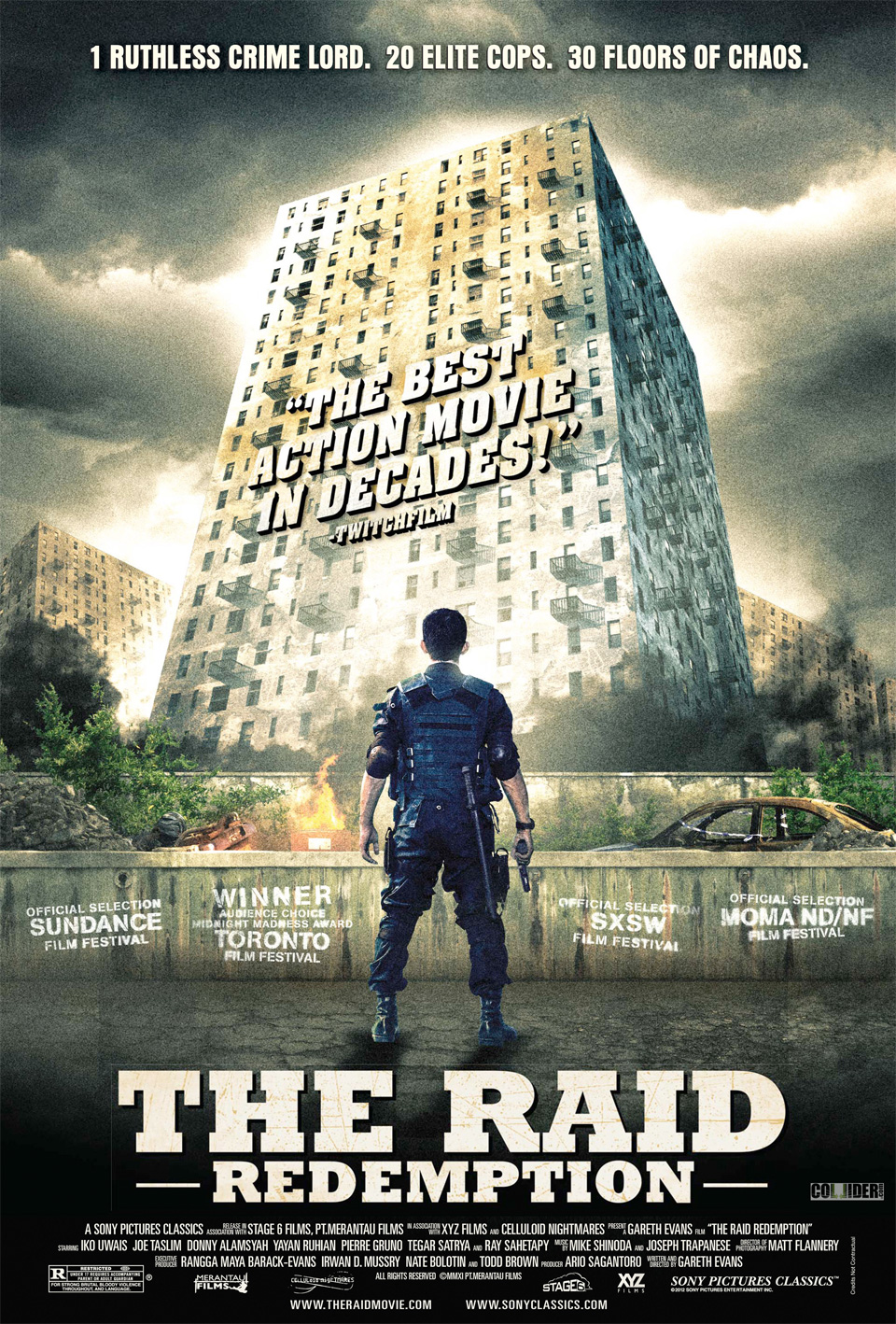 Movie poster for The Raid: Redemption