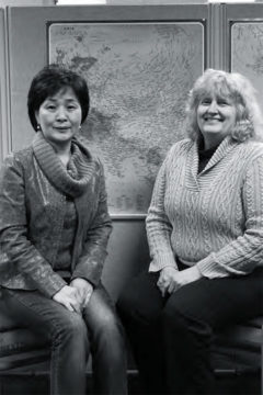 Youngsoo Margolis (left) and Jane Miller (right) have partnered with a South Korean village.