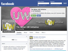 Facebook page for Better UW Initiative.