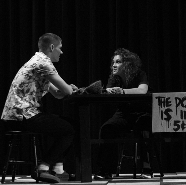 CB (Corey Fern) receives advice from Van’s sister (Danielle Formanek).