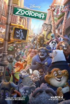 Zootopia movie poster.