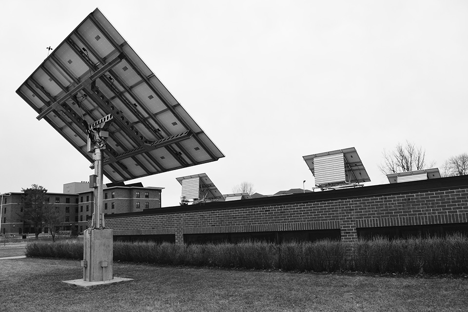 Solar panel near Regional Development Institute