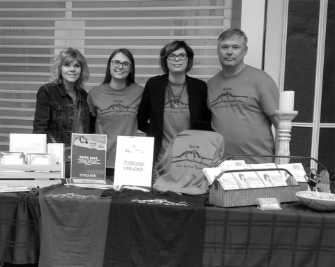 Lauri Moreland (left), her daughters Lindsey and Brittany, and husband Todd visited UW-River Falls to speak about living with autism. (Photo courtesy of Lauri Moreland)