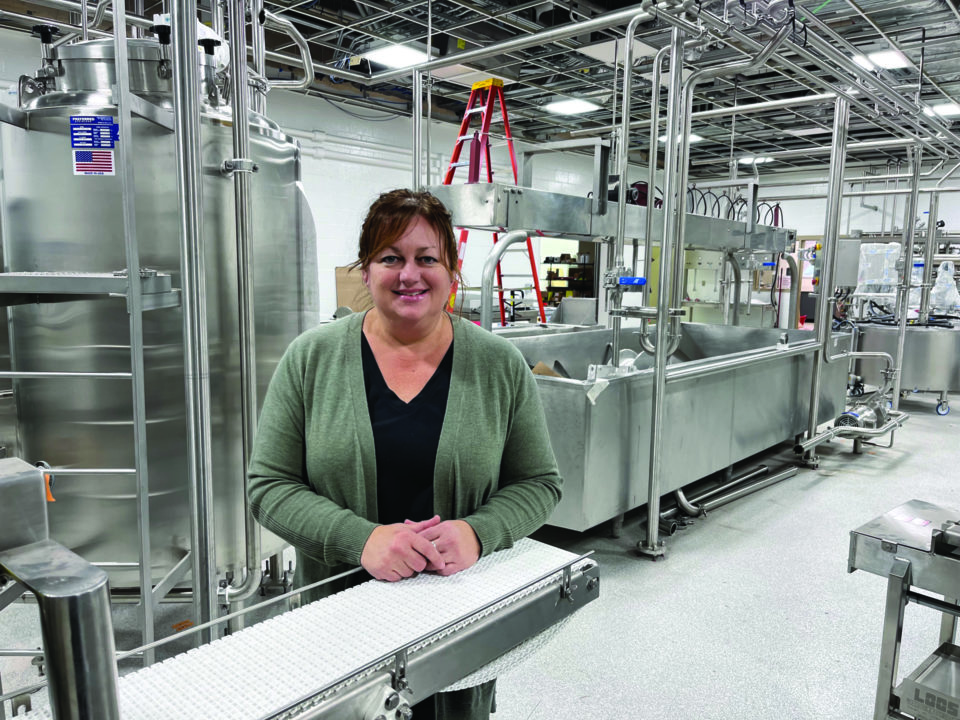 Michelle Farner poses in the Dairy Pilot Plant.